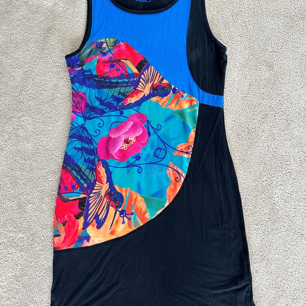 Smash Colorful Floral Sleeveless Dress